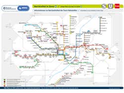 Mappa del tram di Monaco