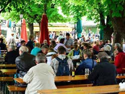 Viktualienmarkt, biergarten